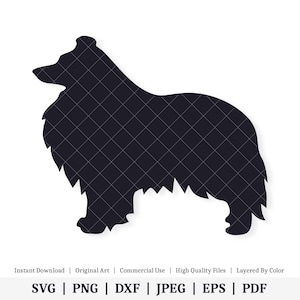 Berger Shetland | Oeuvre D'art Vectorielle | TÉLÉCHARGEMENT NUMÉRIQUE INSTANTANÉ | svg | png | dxf | jpeg | EPS | pdf