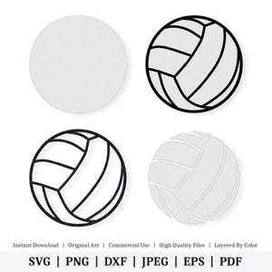 Volley-ball | Oeuvre D'art Vectorielle | TÉLÉCHARGEMENT NUMÉRIQUE INSTANTANÉ | svg | png | dxf | jpeg | EPS | pdf