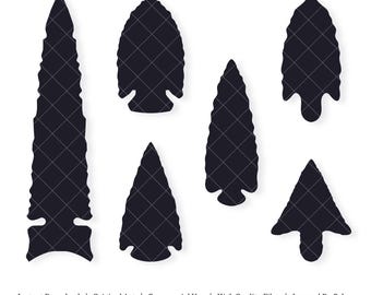 Native American Arrowheads | Vector Bundle | INSTANT DIGITAL DOWNLOAD | svg | png | dxf | jpeg | eps | pdf