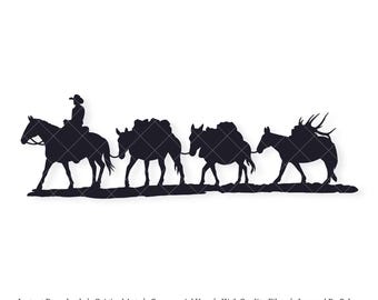 Pack String | Mules | Vector Artwork | INSTANT DIGITAL DOWNLOAD | svg | png | dxf | jpeg | eps | pdf