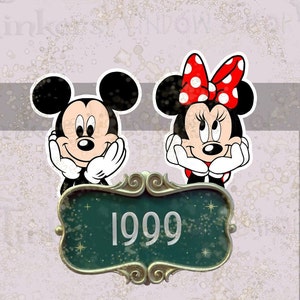Mickey and Minnie Mouse Cuties D.I.S.N.E.Y  Cruise Line Magnet