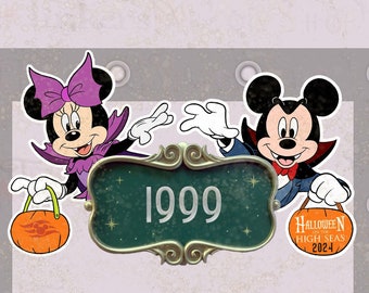 Halloween on the High Seas Dracula Mickey or Minnie D.I.S.N.E.Y Cruise Line Magnet