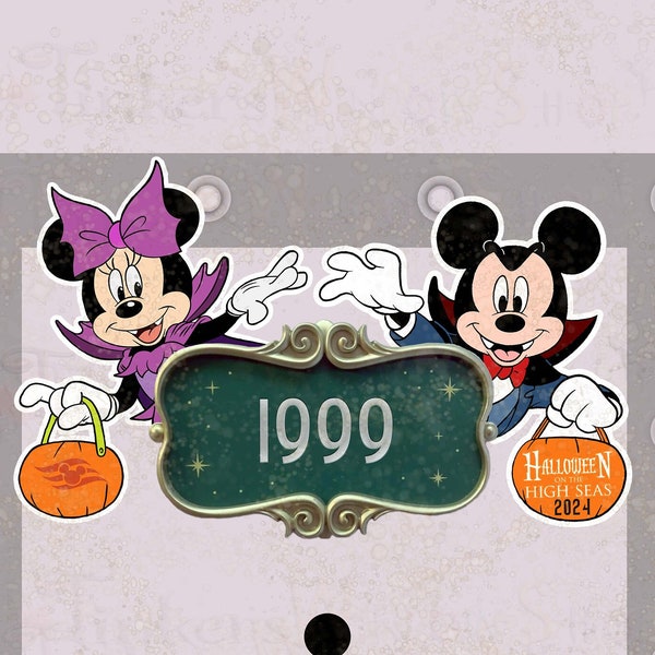 Halloween on the High Seas Dracula Mickey or Minnie D.I.S.N.E.Y Cruise Line Magnet
