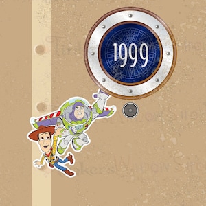 Toy Story Buzz and Woody D.i.s.n.e.y  Cruise Line Door Magnet -Pixar
