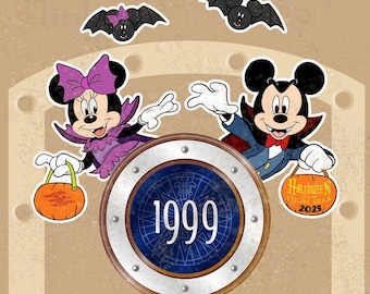 Halloween on the High Seas Dracula Mickey or Minnie D.I.S.N.E.Y Cruise Line Magnet