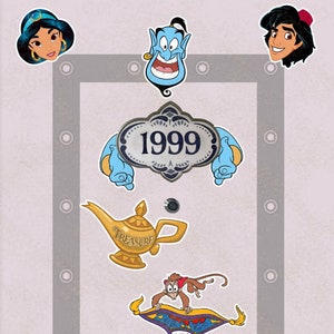 Genie from Aladdin Disney inspired Cruise line Magnet for Cabin Door