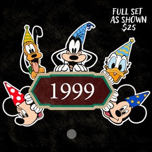 Imán laminado de "Feliz cumpleaños Fab Five Gang" - Línea de cruceros