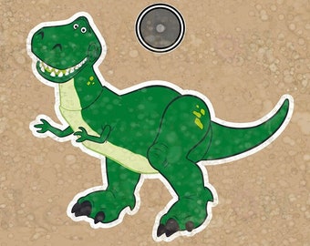 Toy Story Rex D.i.s.n.e.y Cruise Line Door Magnet