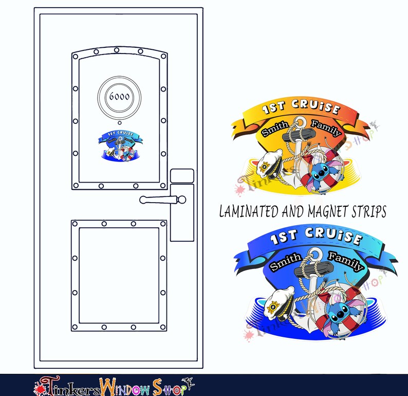 1st Cruise Stitch Magnet for Disney Cruise Line | Etsy