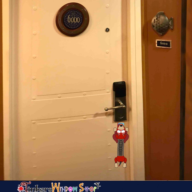 Toy Story Slinky Hanging off Door Knob for D.i.s.n.e.y Cruise Etsy