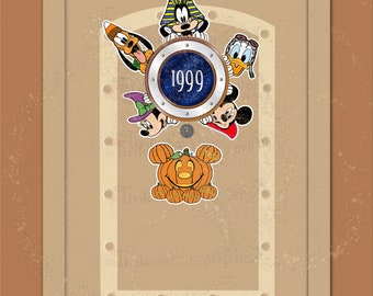 Disney Cruise Line ハロウィン カチューシャ タグ付き 海外 Halloween on the High Sea Pumpkin Mickey D.I.S.N.E.Y Cruise Line