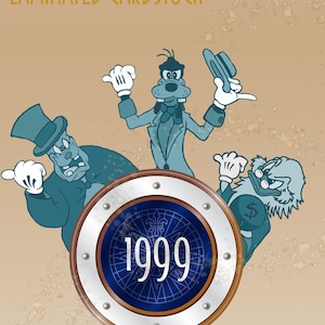 Characters Hitch Hiking Ghost -Goofy - Bad Pete and Scourge  D.I.S.N.E.Y Cruise Line Magnet