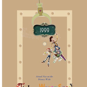 Toy Story Buzz Jessie and Woody D.i.s.n.e.y Cruise Line Door Magnet Pixar Day at Sea
