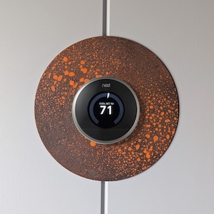 Metal Rust-O Nest Thermostat Wall Plate – Handmade Metal Wall Decor