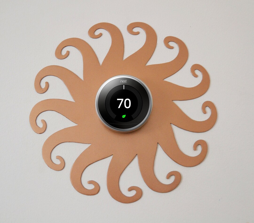 Nest Wall Plate / Nest Thermostat Wall Plate / Wall Decor Metal Copper
