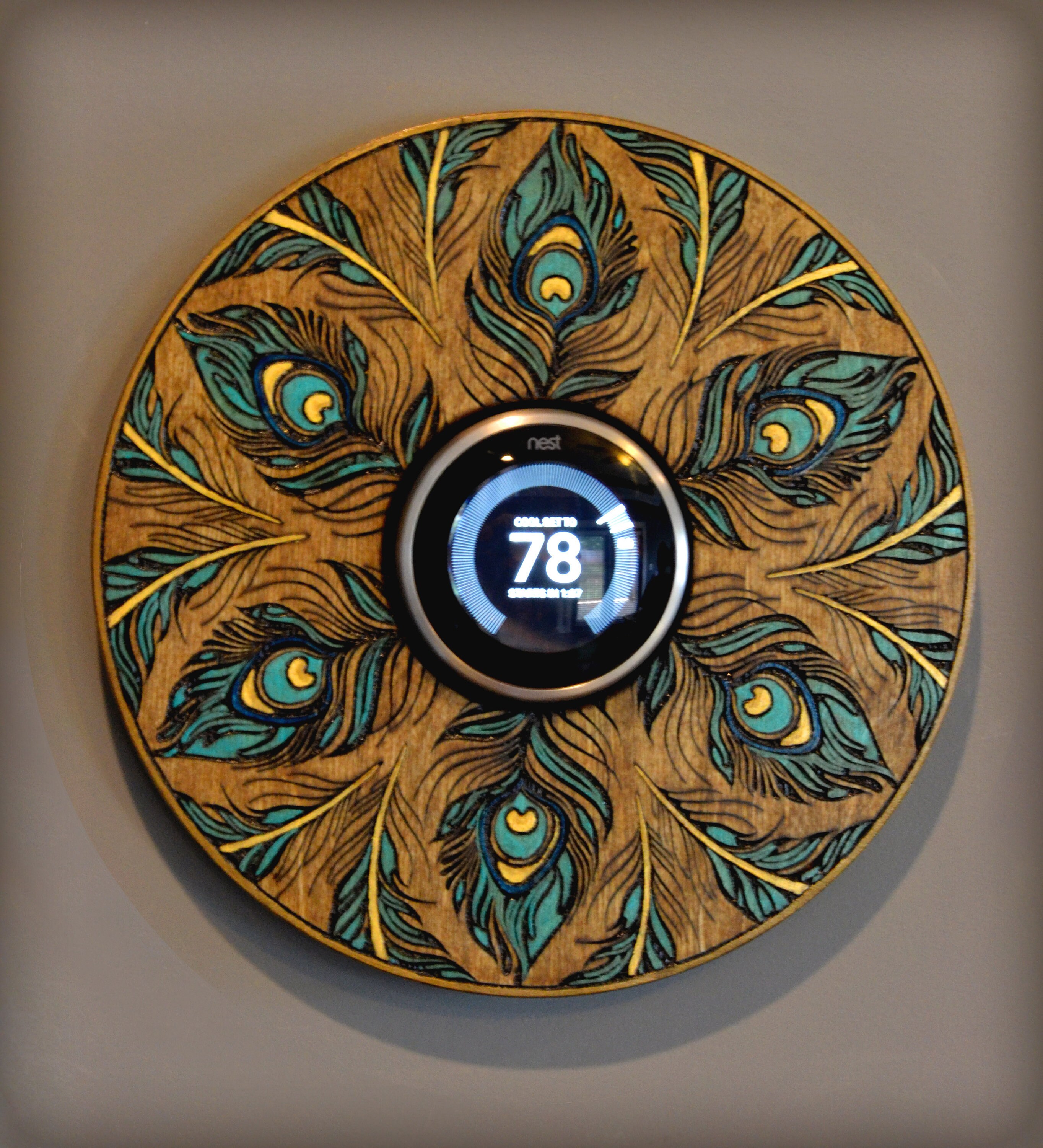 Nest Wall Plate / Nest Thermostat Wall Plate / Wall Decor / Etsy