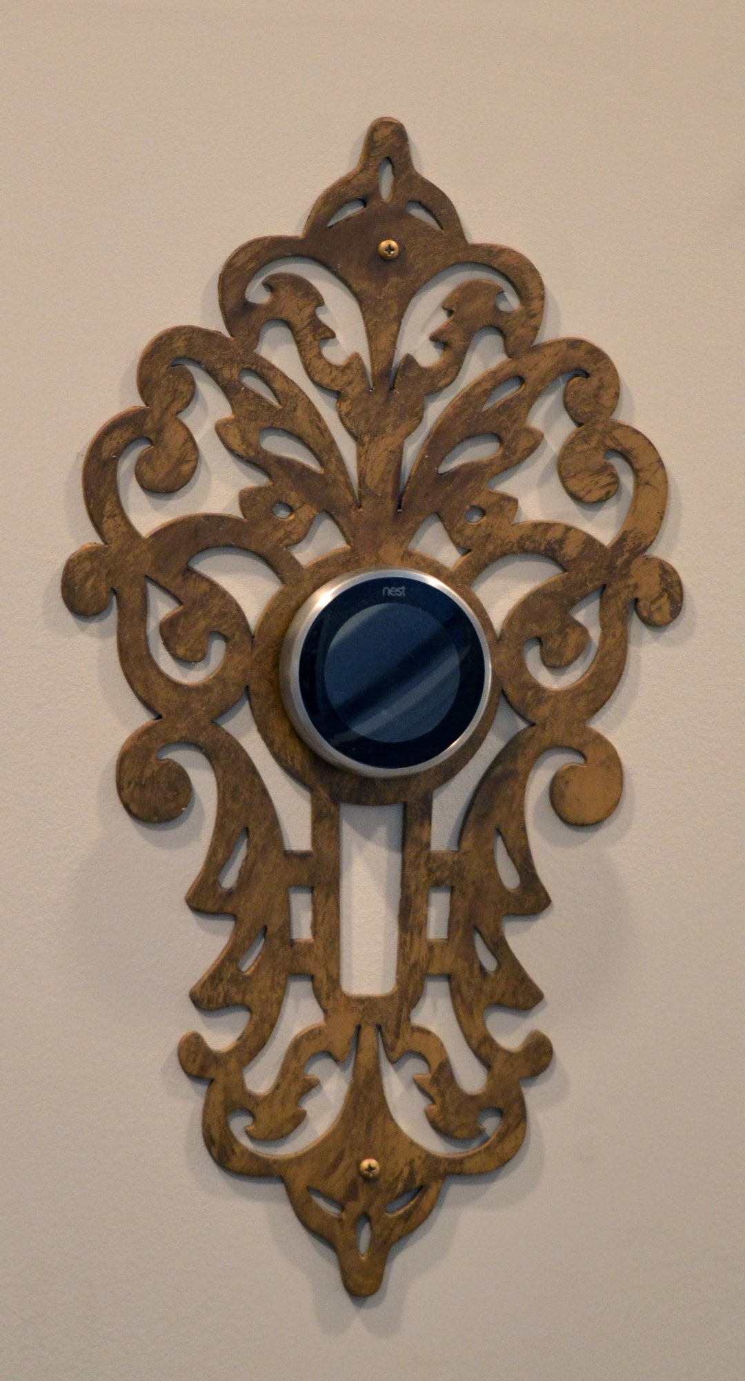 Nest Wall Plate / Nest Thermostat Wall Plate / Wall Decor Antique