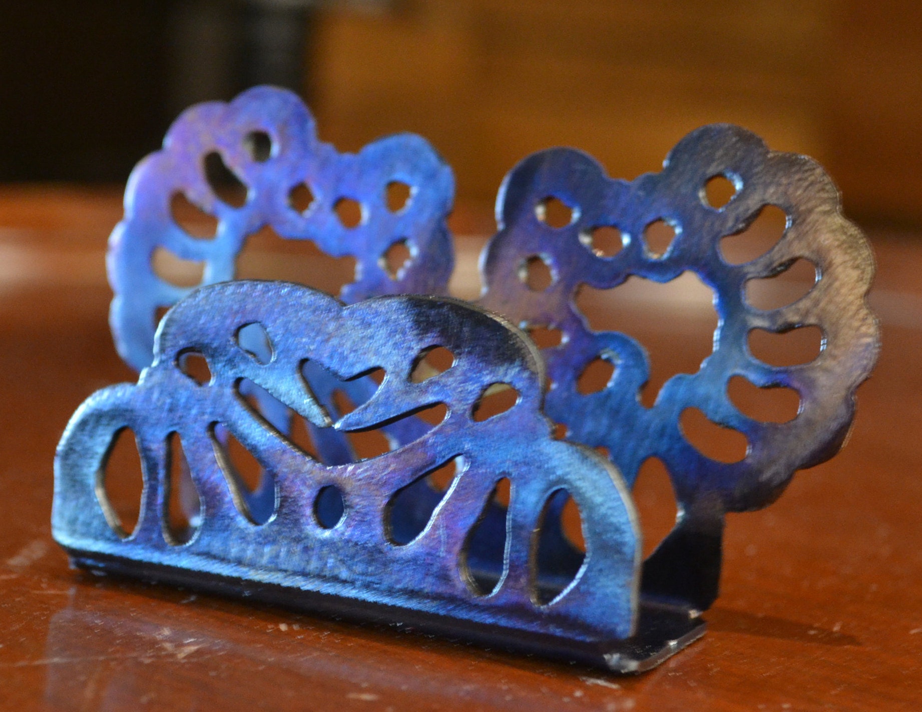 Business Card Holder / Business Card Stand / Desk Accessory / Etsy