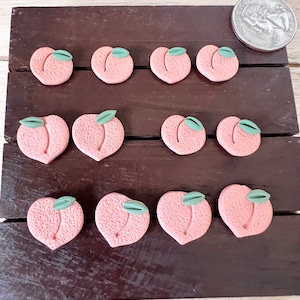 Peach ,Strawberry ,Pear, Grape and Pineapple studs