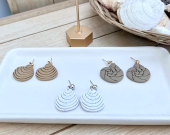 Pendientes concha de mar