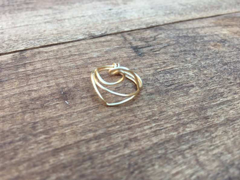 Ring Midi or Toe Ring Wave Chevron