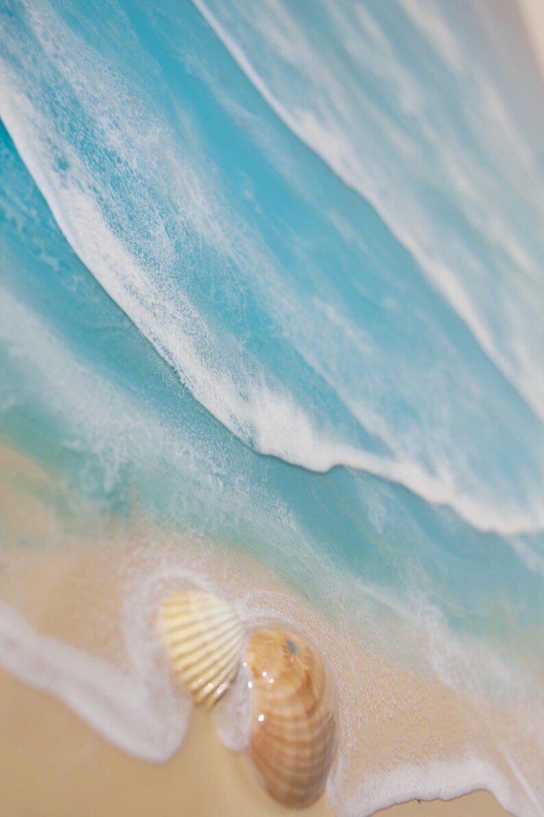 Huge RESIN WALL ART Huge Resin Art Original Ocean Painting Etsy