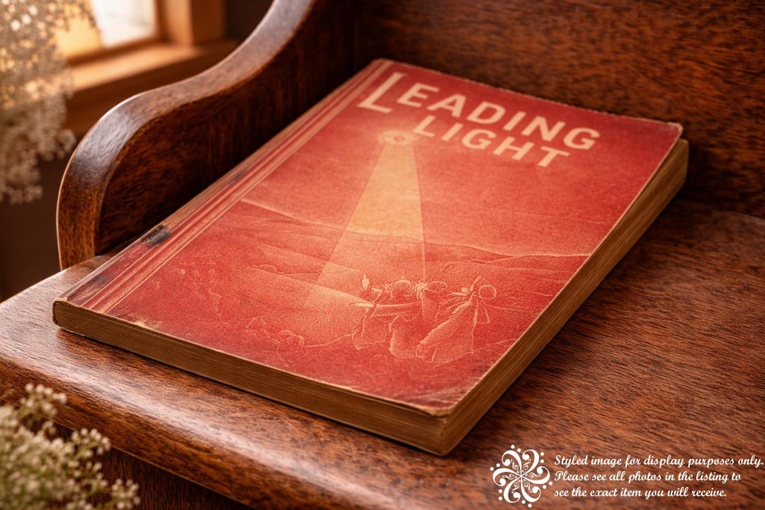 Light' Singer Book Vintage 1935 Leading Light Hymnal Book Stamps Baxter Gospel Songbook ...