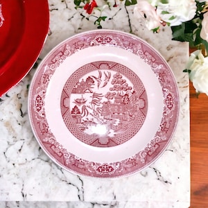 Pink Willow Pattern Red Willow Ware By Royal China Pink Willow
