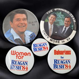 Reagan-Bush &#39;84 – The Optimism Ticket That Redefined an Era (5 Pins)