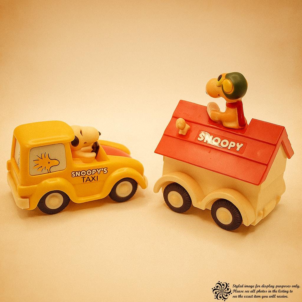 Vintage Snoopy Cars - Etsy