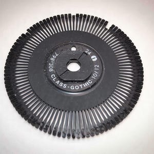 Vintage IBM Selectric Type Element – Class Gothic 10/12 – Font Ball 798308 – Retro Office Decor
