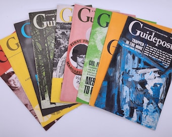 Vintage Guideposts Magazines Lot - 1969, 9 Issues (February, March, April, May, June, August, October, November, December)