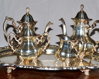 Exquisite Vintage Silver Plated Countess Tea Set - 6-Piece Elegance by Webster Wilcox/Oneida