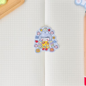 Messy Doodle Girl Sticker | Smooth Matte Lamination Sticker, Laptop Sticker, Cute MacBook Decal, Kawaii Sticker, Waterproof Sticker