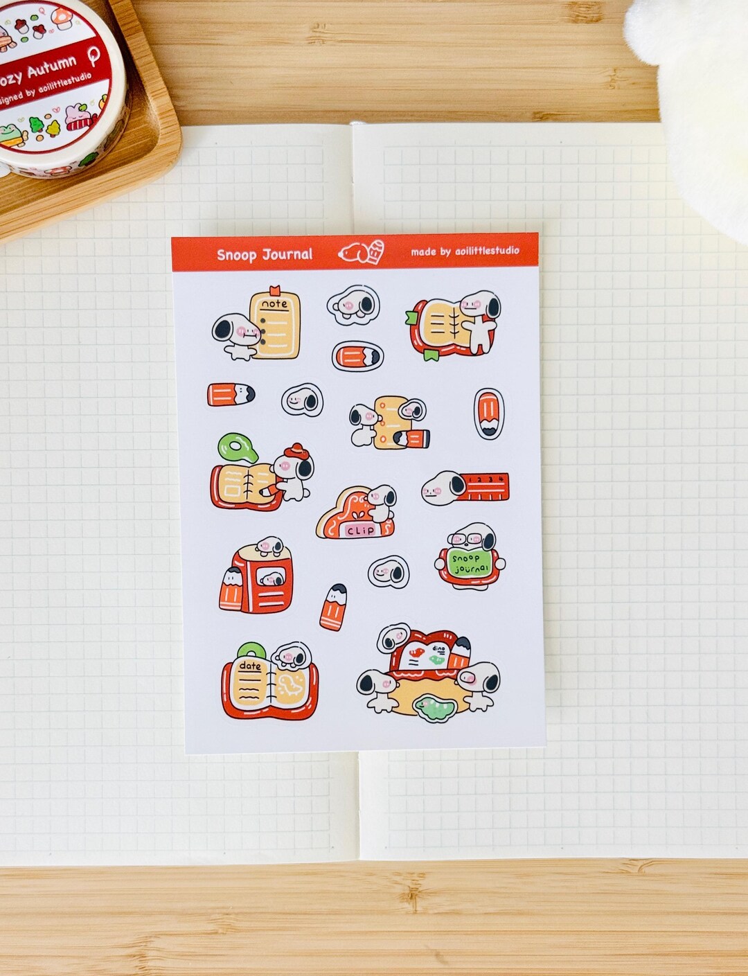 Snoop Journal Sticker Sheet | Bullet Journal Stickers, Cute Planner ...