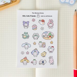 Adesivos de Amigas Engraçadas e Fofas | Adesivos para Bullet Journal, Adesivos Fofos para Planejador, Adesivos para Scrapbook, Carta para Amigo por Correspondência | Rabiscos, Amiguinhos