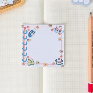 Notatniki samoprzylepne | 20 luźnych karteczek | Papier do notatek | Estetyczny | Ręcznie robiony | Ręcznie wycinany | naklejki samoprzylepne, notatnik, notes