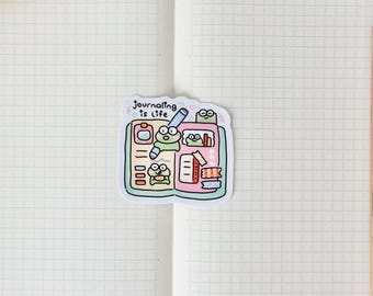 Journaling is Life Sticker | Smooth Matte Lamination Sticker, Laptop Sticker, Cute MacBook Decal, Kawaii Sticker, Waterproof Sticker