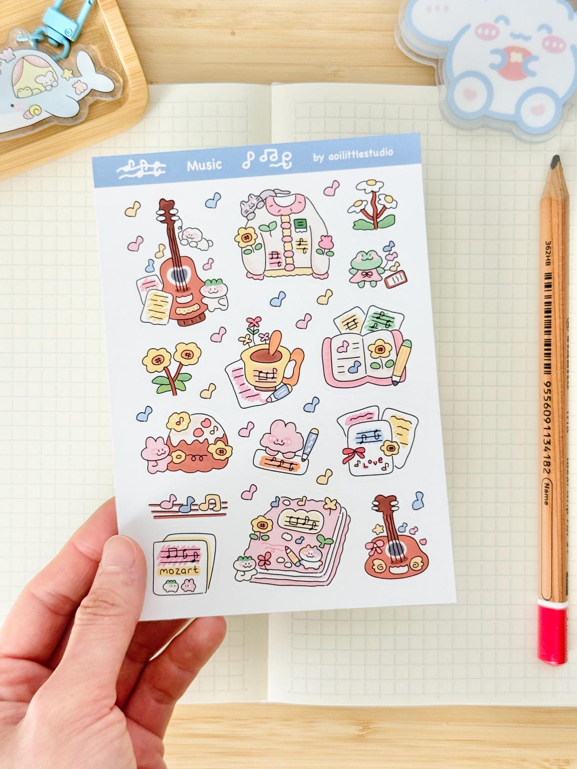 Music Sticker Sheet | Bullet Journal Stickers, Cute Planner Stickers ...