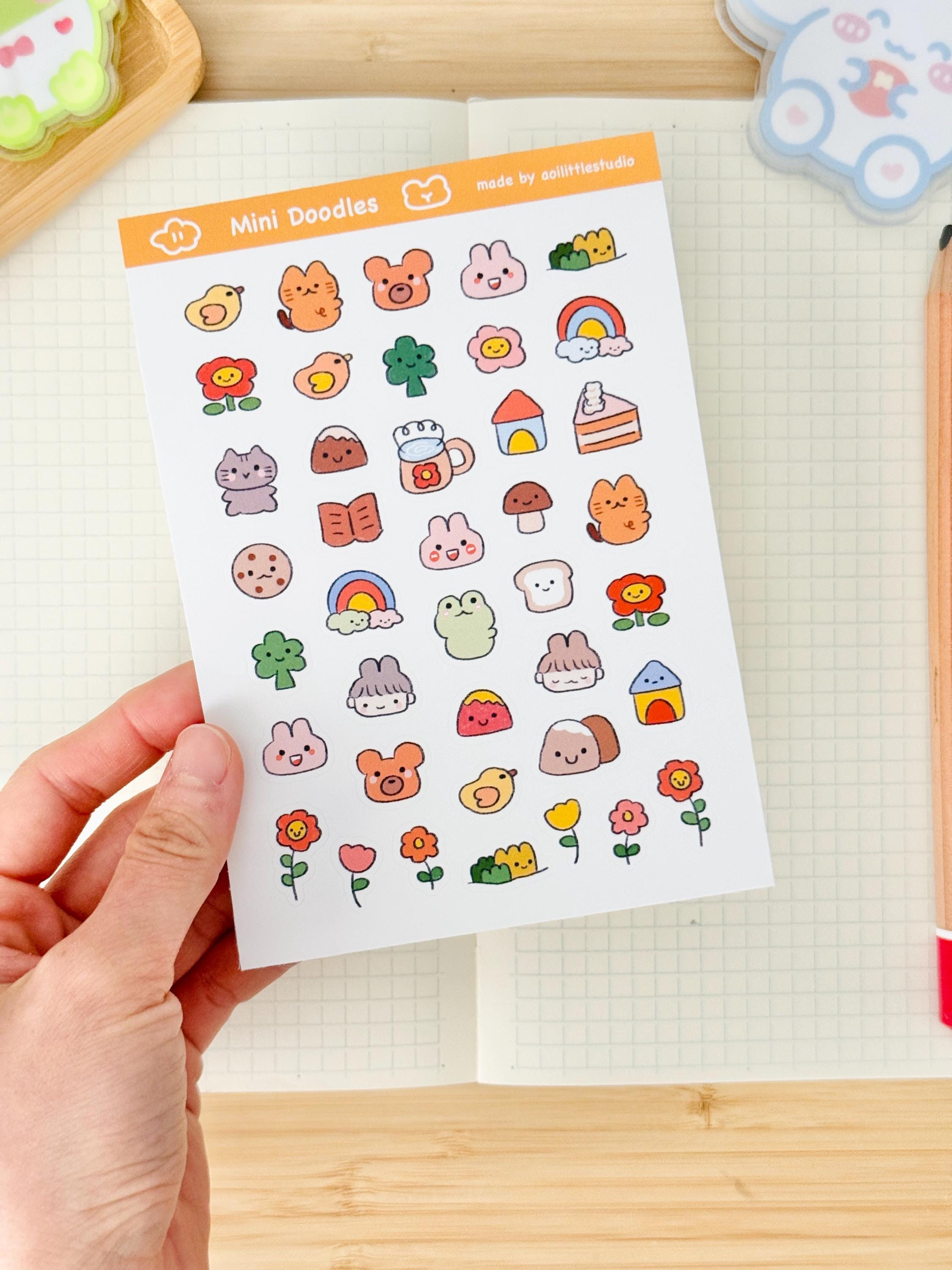 Autocollants Gonflés - Décorations Cartoon Drôles en Relief | Stickers 3D Fournitures Scrapbook - pour la Maison le Bureau l'École les Arts du Papier le Journal Téléphone Fête