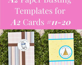 Card Sketches and Paper Busting Templates for A2 Paper and A2 Cards 11-20 | Card Maker Pattern for Paper Crafter