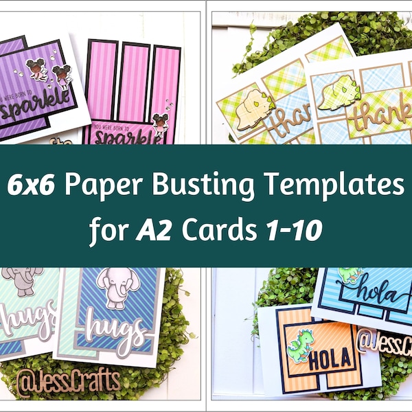 Card Sketches and Paper Busting Templates for 6x6 Paper and A2 Cards 1-10 | One Sheet Wonders for Card Maker Patterns for Paper Crafter