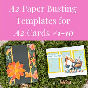 Card Sketches and Paper Busting Templates for A2 Paper and A2 Cards 1-10 | Card Maker Pattern for Paper Crafter