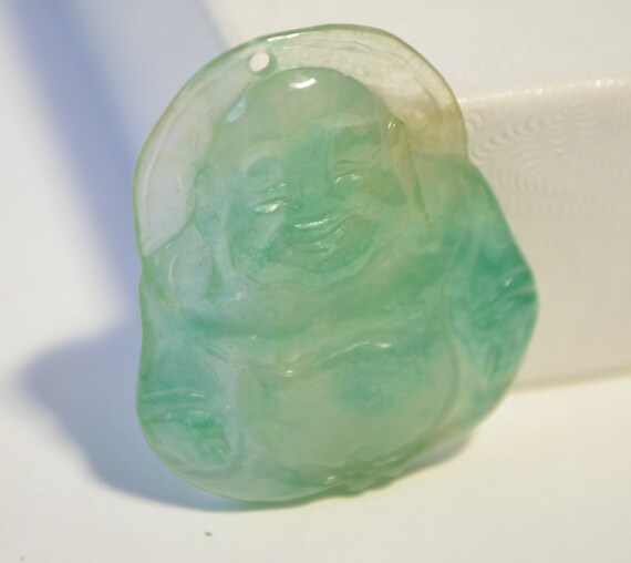 Vintage Hand Carved Natural Genuine Translucent G… - image 9