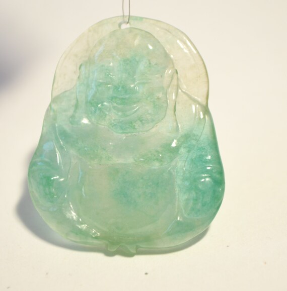 Vintage Hand Carved Natural Genuine Translucent G… - image 7