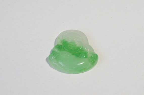 Vintage Hand Carved Natural Genuine Translucent G… - image 2