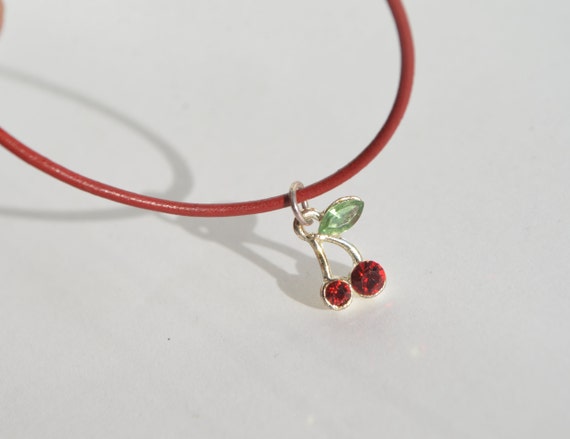 Vintage Sterling Silver 925 Faceted Red Ruby Gree… - image 4