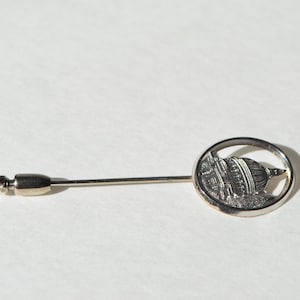 Vintage Sterling Silver .925 Washington D.C. Capitol Hill Stick Pin