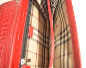 激レア BURBERRY GOLF ウエストポーチ レッド BURBERRY GOLFバーバリーゴルフキャディバッグ ベージュ レッド