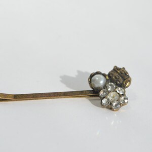 Antique Lady Bug Hair Clip Crystals & Onyx Accessories | Antique Lady Bug Hair Clip Crystals Onyx  main image 4
